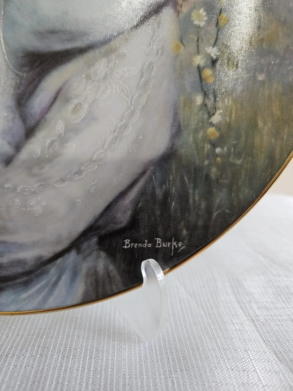 1989 Precious Embrace Porcelain Plate - First In Collection